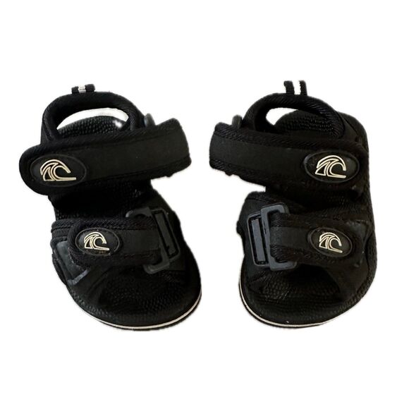 Quiksilver Baby Boy Double Adjustable Hook Loop Strap Monkey Caged Sandals 5 - Picture 1 of 5